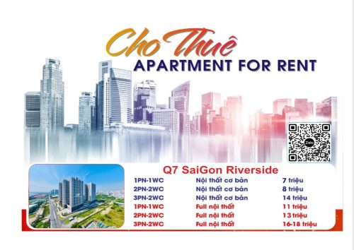 Giá cho thuê căn hộ chung cư Q7 SaiGon Riverside Đào Trí Hưng Thịnh